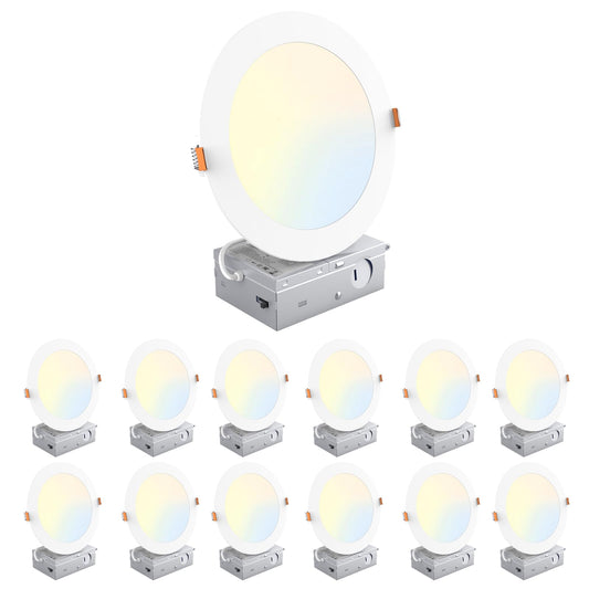 12 Pack 6" Ultra-Thin LED Downlights