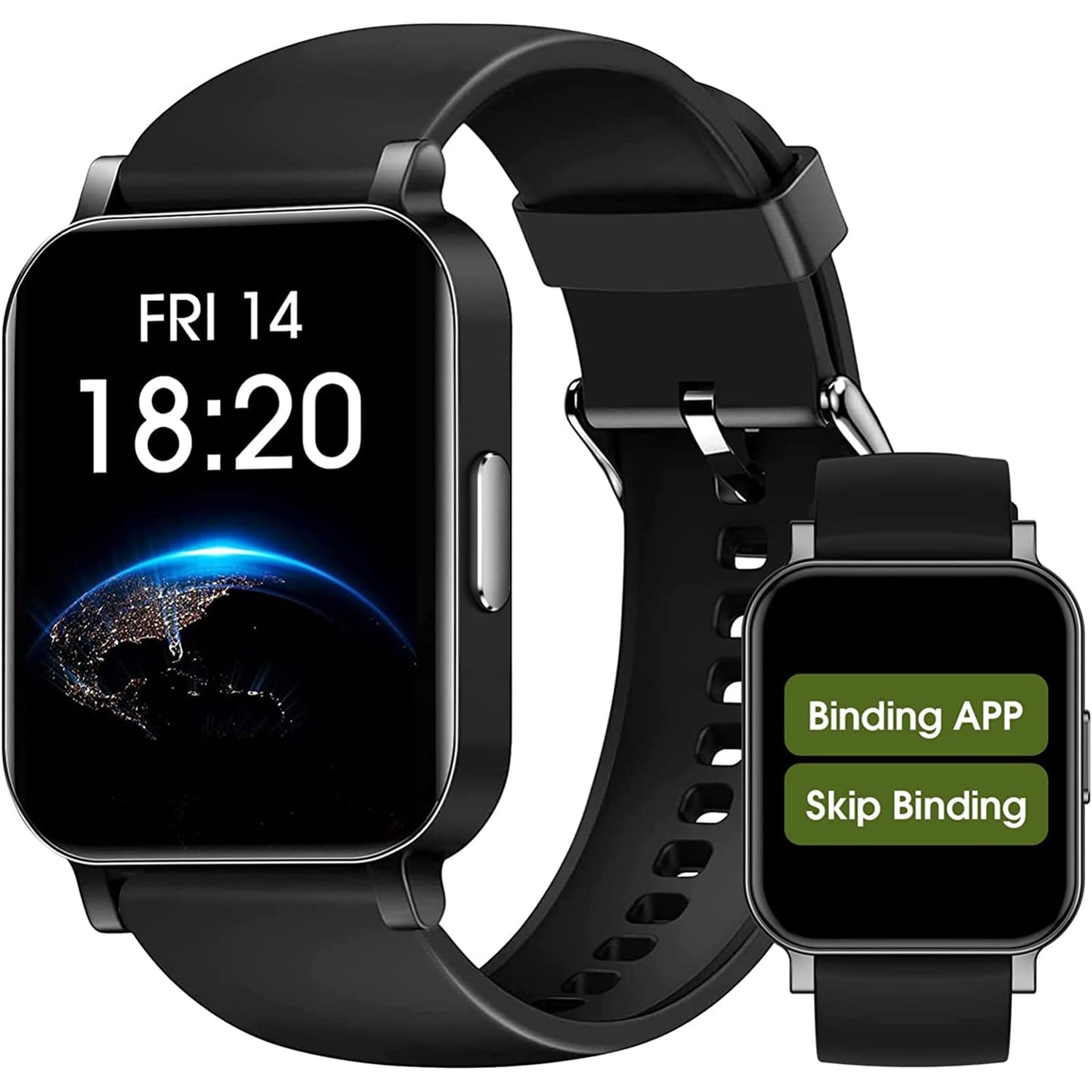 EURANS Smartwatch with Heart Rate & SpO2 Monitor