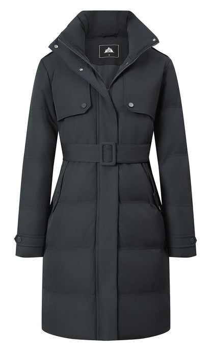MOERDENG Women's Waterproof Winter Puffer Coat
