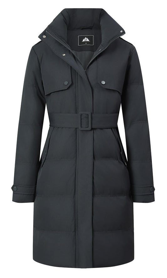 MOERDENG Women's Waterproof Winter Puffer Coat