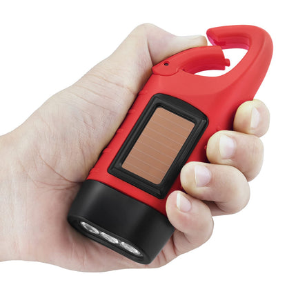Simpeak Solar Powered LED Flashlight for Camping