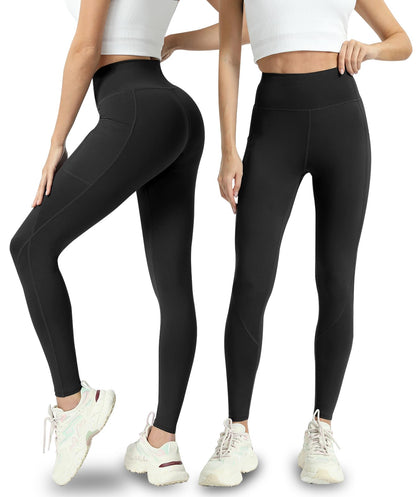 4 Pack High Waisted Leggings with Pockets