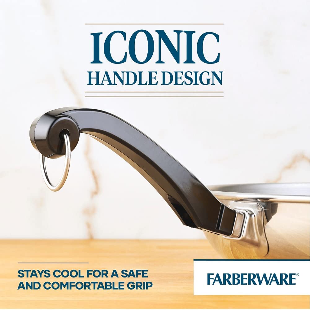 15-Piece Farberware Stainless Steel Cookware Set
