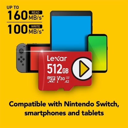 512GB Lexar microSD Card for Nintendo Switch