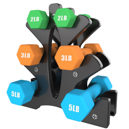 Portzon 1-15 LB Hex Dumbbells Set, Anti-Slip