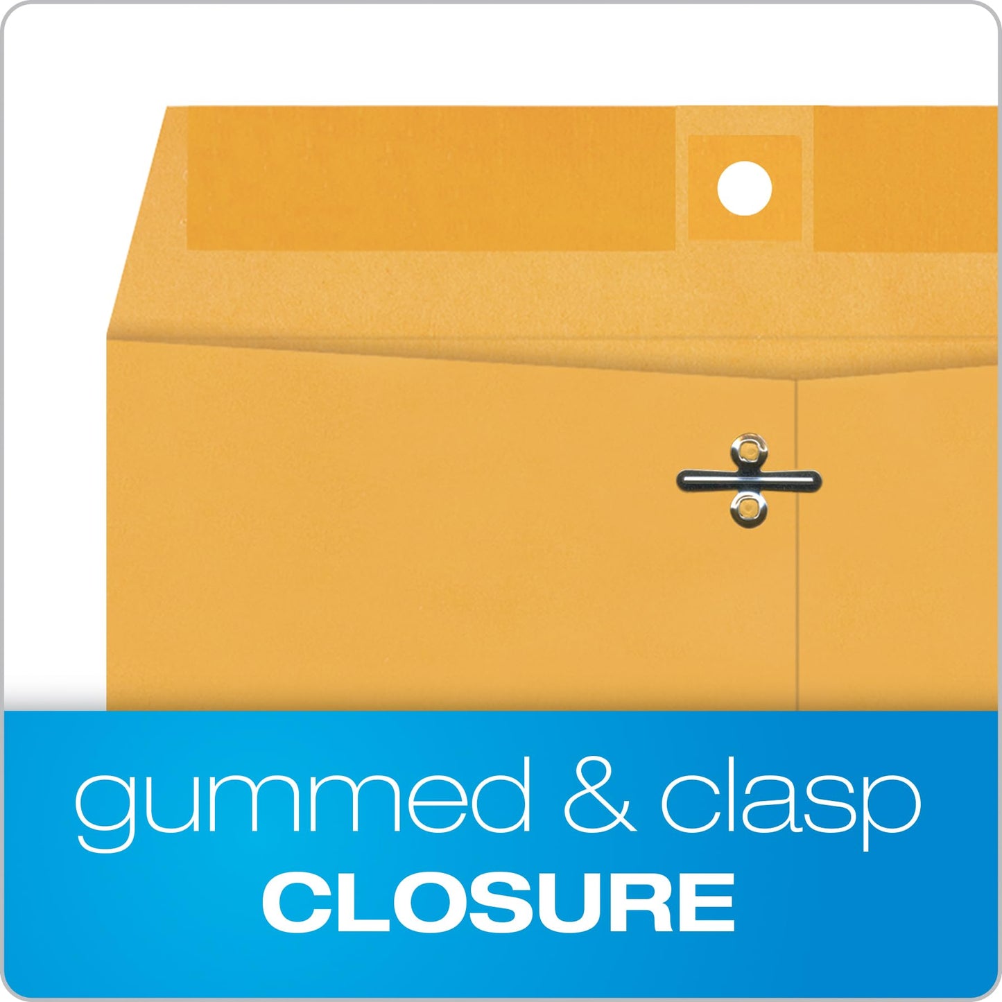 Quality Park 9x12 Gummed Clasp Envelopes, 100 Pack
