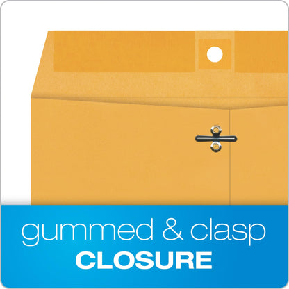 Quality Park 9x12 Gummed Clasp Envelopes, 100 Pack