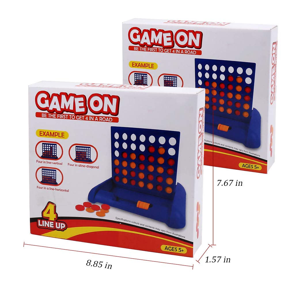 4 in a Row Travel Size Board Game - 2 Pack