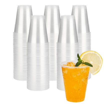 YEEHAW 100-Pack 7 oz Clear Plastic Cups