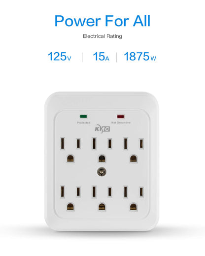 KMC 980 Joule 6-Outlet Surge Protector