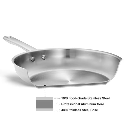 KOCH SYSTEME CS 10-Piece Stainless Steel Cookware Set