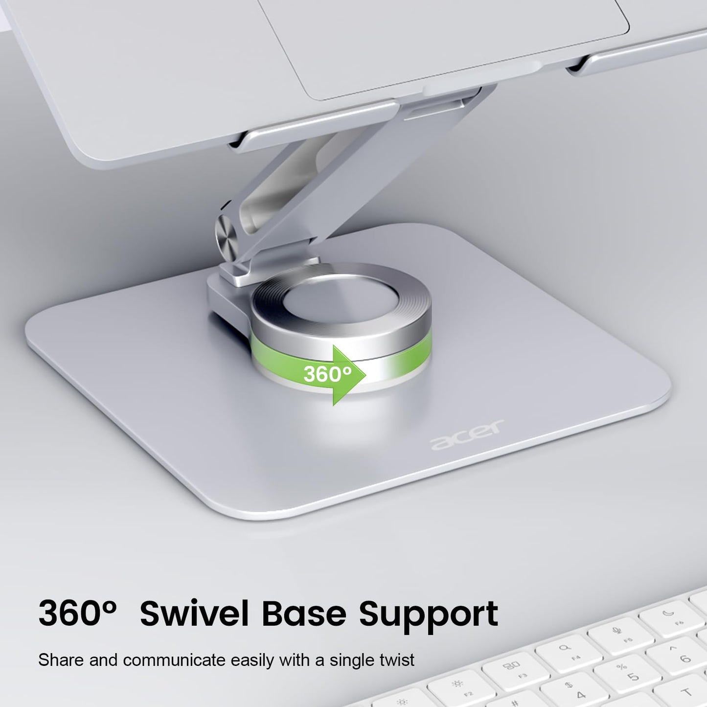 Acer Adjustable Laptop Stand with 360 Swivel Base