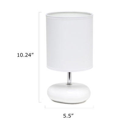 Petite Circle Stone Table Lamp for Kids Room