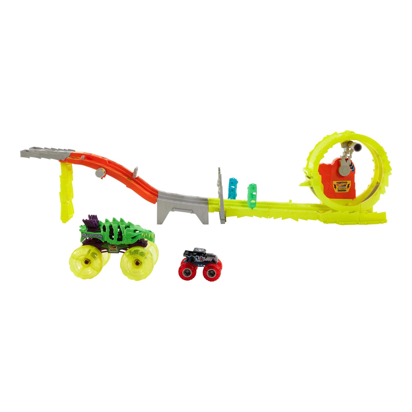 Hot Wheels Monster Trucks Track Set with 2 Trucks