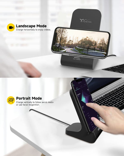 10W Wireless Charger Phone Stand for iPhone/Samsung
