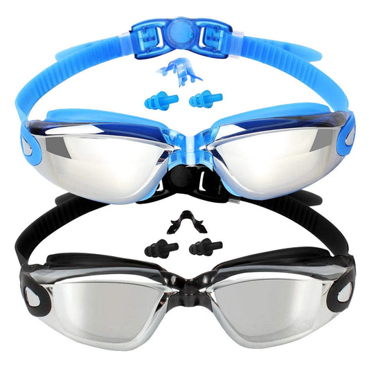 2 Pack EverSport Kids Swim Goggles for Ages 4-16