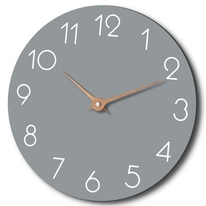 cicininc 14 Inch Wall Clock - Grey Wall Clocks Battery Operated - Silent Non Ticking Wall Clocks Modern - Big Clock for Bedroom Kitchen Bathroom Office Living Room (14" Gray)