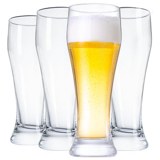 15 oz Wlasss Beer Glasses Set of 4