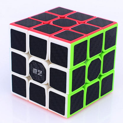 LiangCuber QY Toys Warrior W 3x3 Speed Cube Carbon Fiber 3x3 Puzzle Cube Warrior W Updated Version Magic Cubes