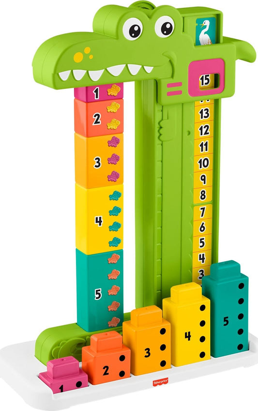 Fisher-Price Counting Alligator Stacking Blocks Toy
