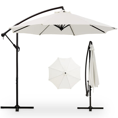 VECELO 10ft Offset Patio Umbrella