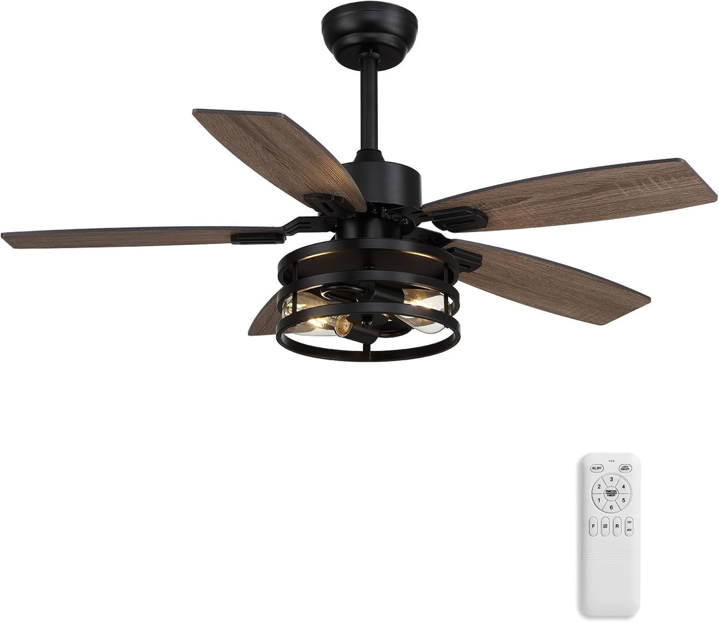 Tinkoso Ceiling Fan with Lights & Remote Control