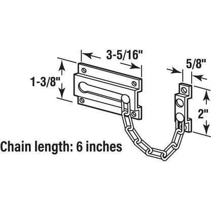 Prime-Line Chain Door Guard Lock for Security
