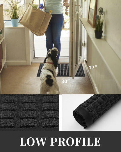 MontVoo Non-Slip Outdoor Welcome Door Mat 17"x30"