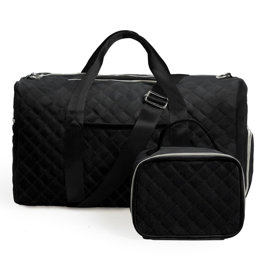 Duffle Bag with Shoe Compartment for Travel