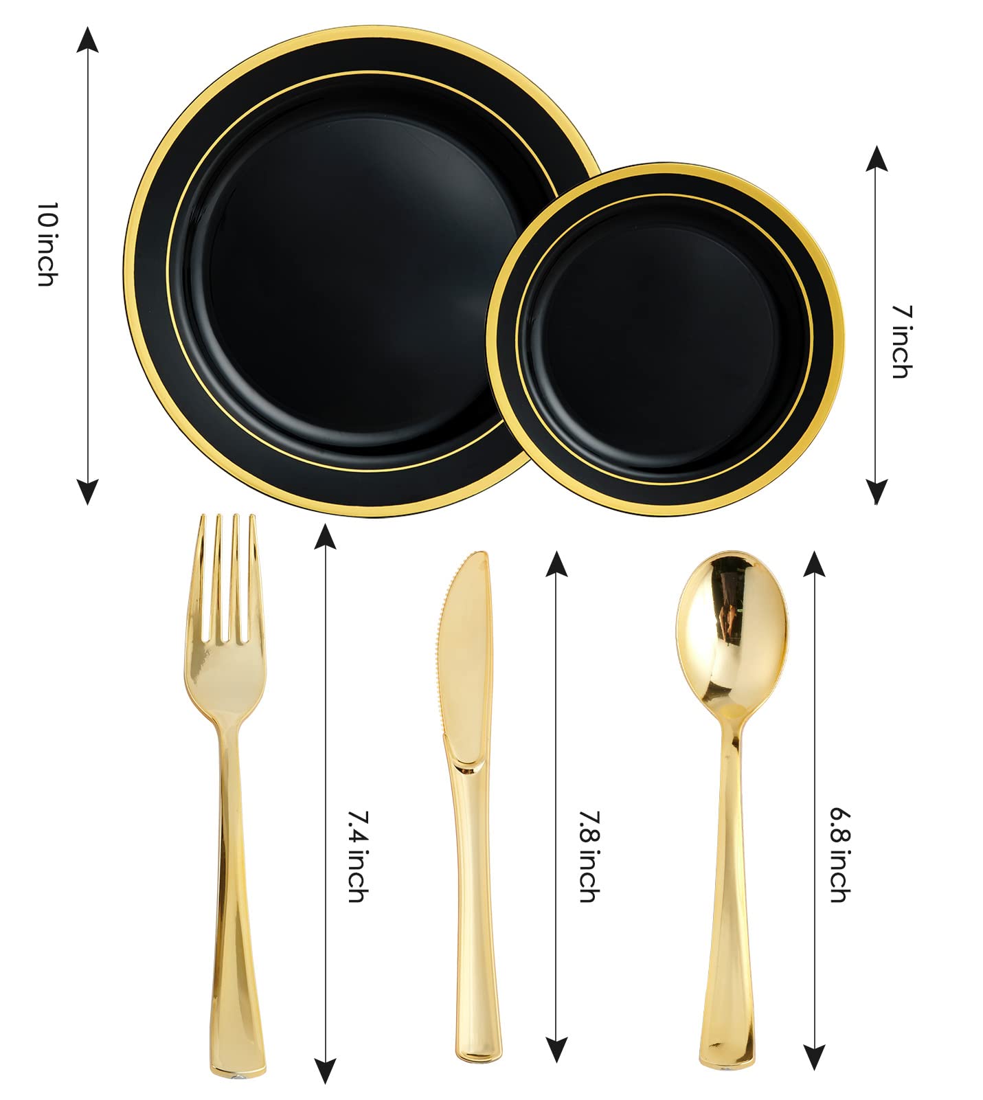 125 Count Dinnerware Set for 25 Guests