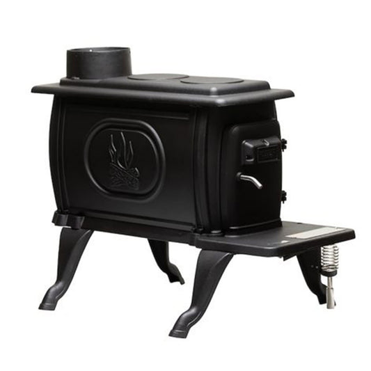 US Stove Cast Iron Wood Stove, 54,000 BTU