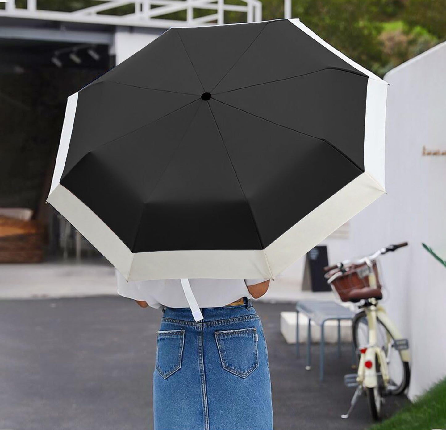 LEAGERA Compact Travel Umbrella for Women