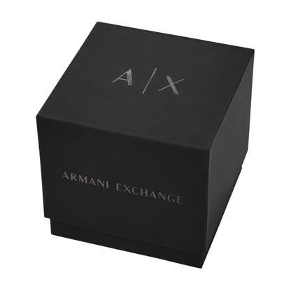 A｜X ARMANI EXCHANGE Men's Chronograph Black Stainless Steel Watch (Model: AX2164)