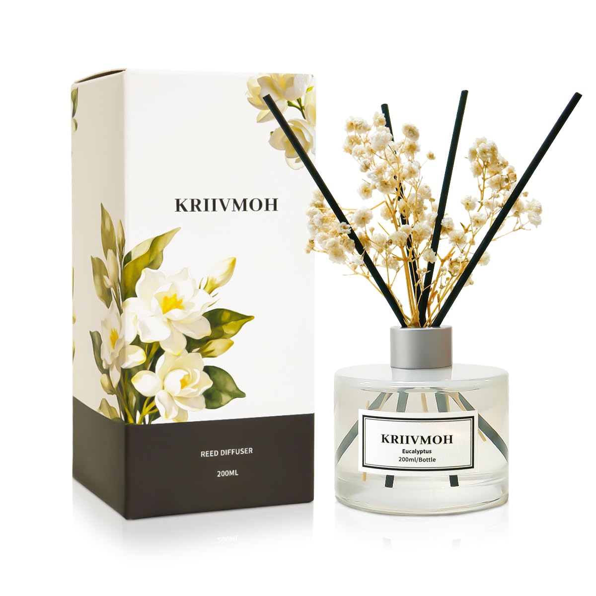 6.7 fl oz Eucalyptus Scented Reed Diffuser Set