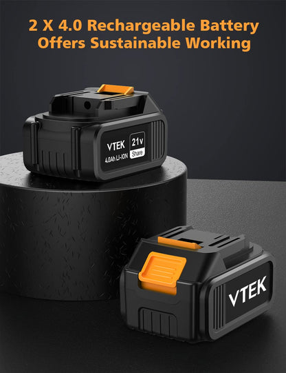 VTEK 1/2 Inch Brushless Cordless Impact Wrench