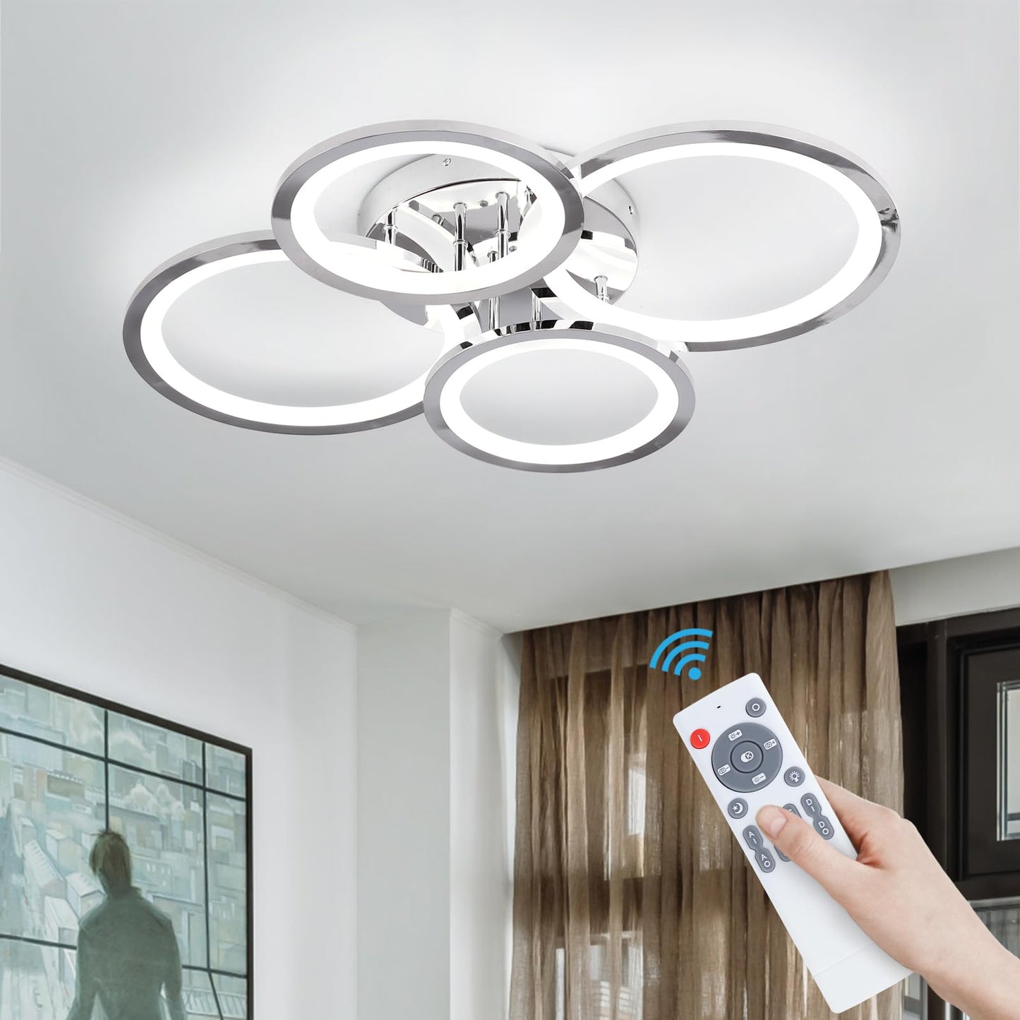 ADISUN Dimmable LED Flush Mount Ceiling Light