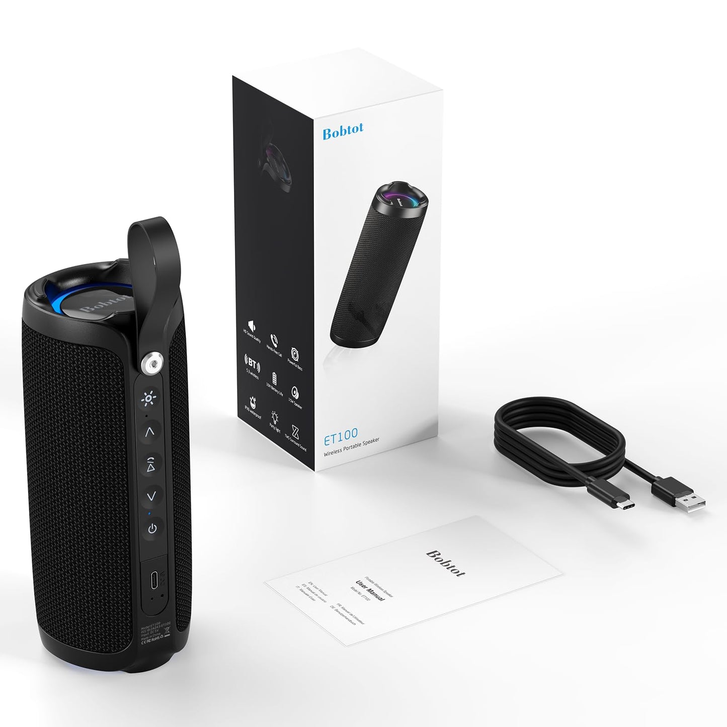 Portable Bluetooth Speaker with 20H Playtime