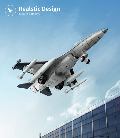 Geyiie Airplane Toys for Kids, Army Fighter Jet Diecast Plane Toys Helicopter for Boys Grils, Pull Back Airplanes with Light, Air Transport Toy Bomber Outdoor Gifts for Toddler Age 3-8 Easter Gifts