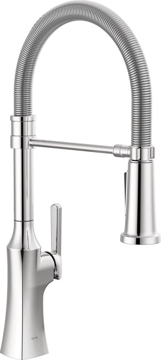 Delta Chrome Pull Down Kitchen Faucet with Sprayer