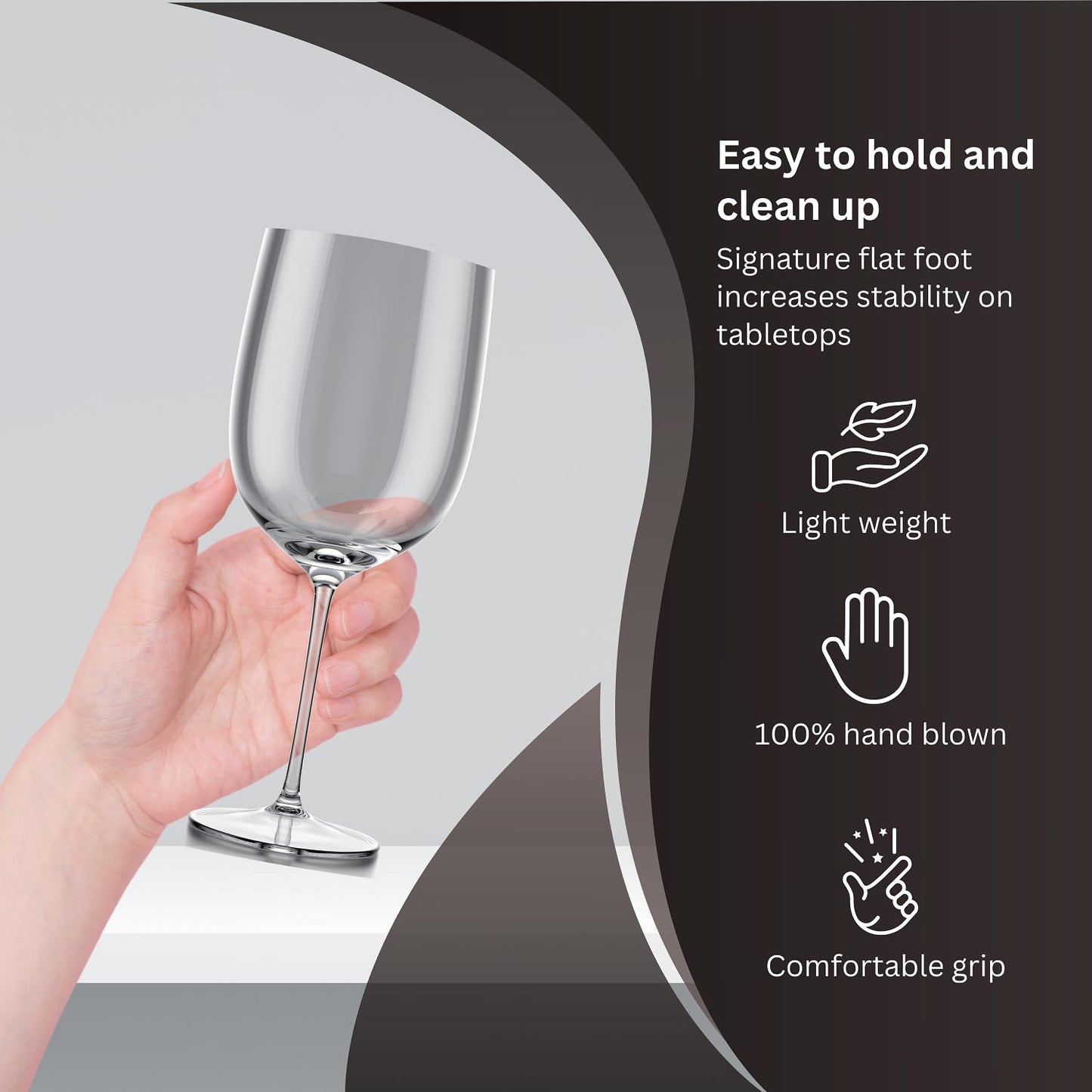 Set of 8 Elegant Unbreakable Wine Glasses
