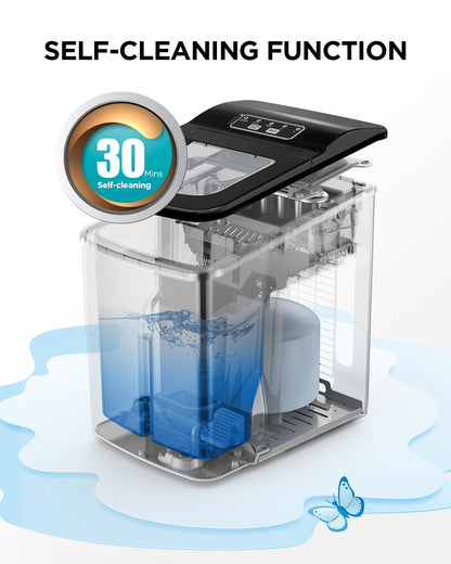 Portable Ice Maker Machine by Silonn, 26lbs/24Hrs
