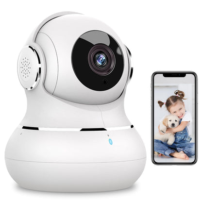 litokam Security Camera Indoor 2K, 360 Pan/Tilt Cameras for Home Security with Motion Detection, Baby Monitor Camera for Pet/Dog with Phone APP, 2.4G WiFi Camera with Night Vision & 2-Way Audio