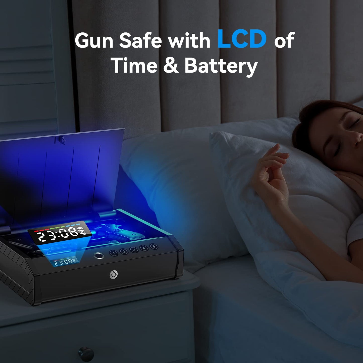 Biometric Pistol Safe with Quick Access Lock