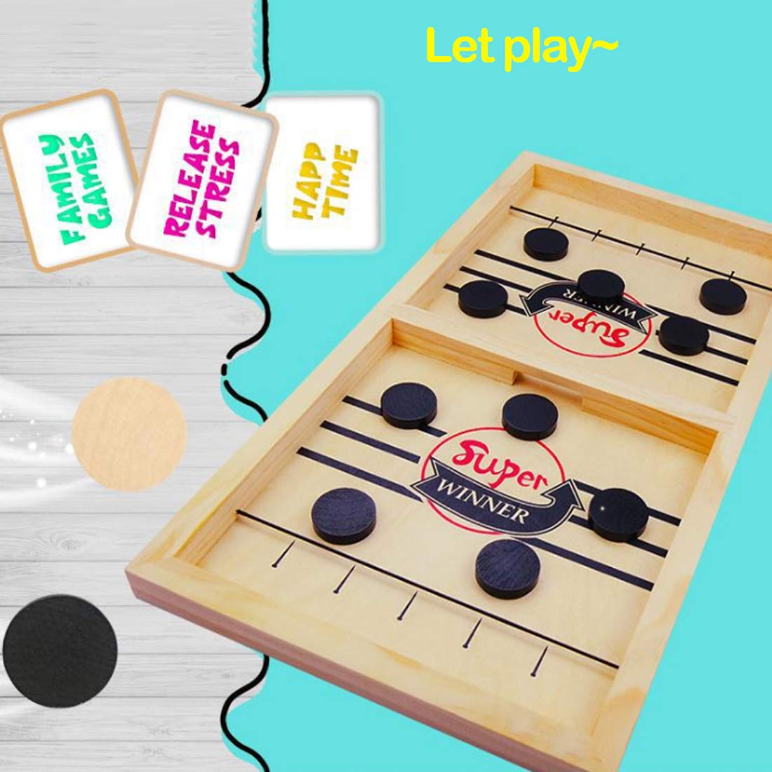 Fast Sling Puck Game for Kids and Adults