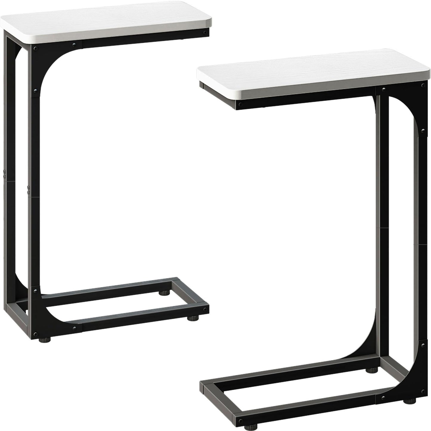 YOOHII Slim C Tables Set of 2 - Black & White