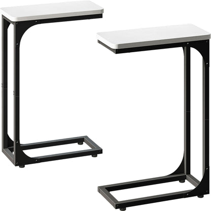 YOOHII Slim C Tables Set of 2 - Black & White