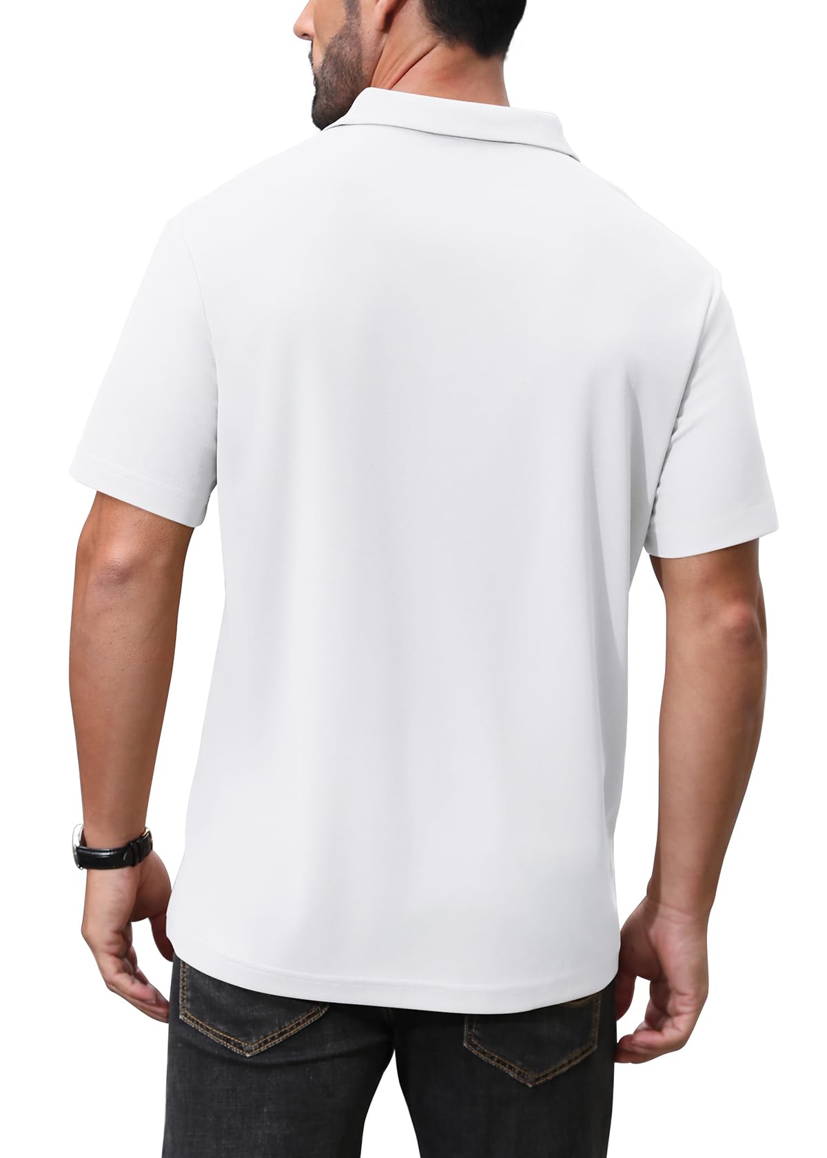 Men's Short Sleeve Dry Fit Polo T-Shirt