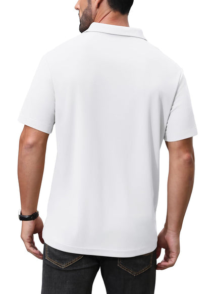 Men's Short Sleeve Dry Fit Polo T-Shirt