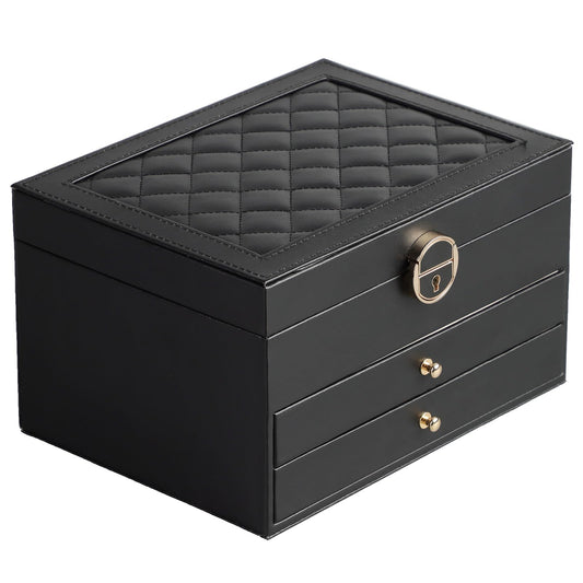 3-Layer Jewelry Organizer Storage Case by GUOER