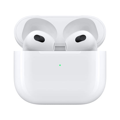 Apple AirPods (3rd Generation) Wireless Ear Buds, Bluetooth Headphones, Personalized Spatial Audio, Sweat and Water Resistant, Lightning Charging Case Included, Up to 30 Hours of Battery Life